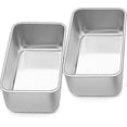 thumbnail image 1 of Loaf Pan Set Of 2. Stainless Steel Bread Pan, Toast Bread Baking Pan. Bread Mold, 1 of 5
