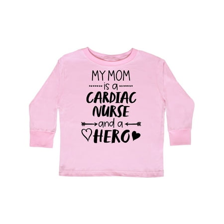 

Inktastic My Mom is a Cardiac Nurse and a Hero Gift Toddler Boy or Toddler Girl Long Sleeve T-Shirt