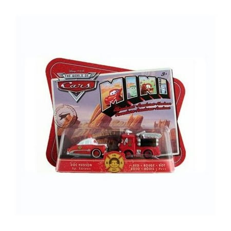 Doc Hudson Accessories - Disney Pixar Cars Mini Adventures Fire Dept 2 Pack Doc Hudson & Red