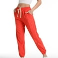 thumbnail image 4 of iHPH7 Sweatpants Women, Baggy Sweatpants, Wide Leg Sweatpants Women, Joggers for Women, Drawstring Pants Women, Red XL, 4 of 7