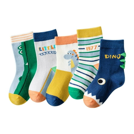 

ZMHEGW Socks For Women Girls Autumn Winter Fresh Cartoon Cute Animal Dinosaur Thickened Warm Comfortable Socks For Women