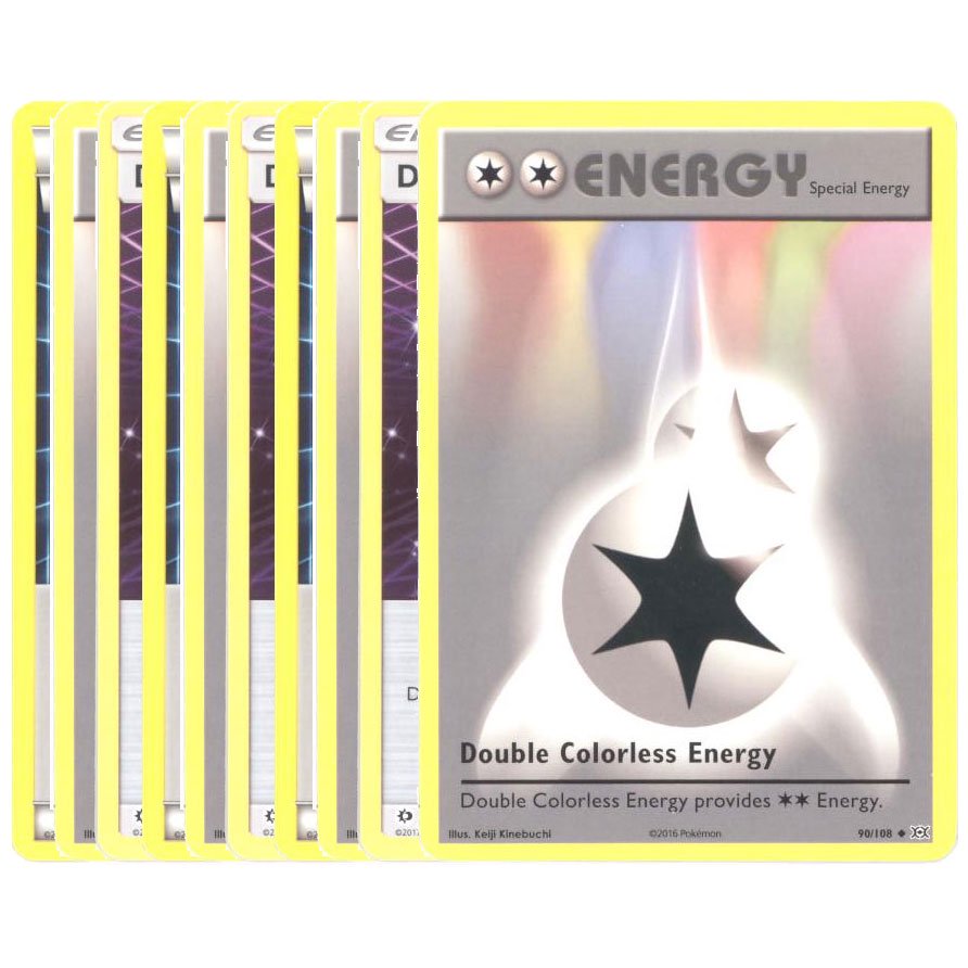 Pokemon Card LOT OF 10 DOUBLE COLORLESS ENERGY Cards (20122018
