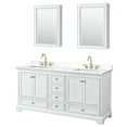 thumbnail image 3 of Wyndham Collection WCS202072DWHGTUS3MED Deborah 72" Free Standing Double Basin Vanity Set, 3 of 6