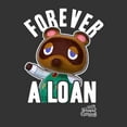 thumbnail image 2 of Men's Nintendo Animal Crossing Forever A Loan  Graphic Tee Black Small, 2 of 5