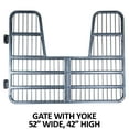 thumbnail image 6 of Easy-Up Titan Horse Stall Gates | Horseshoe Gate with Yoke - 52" Wide | Color Gray Armor, 6 of 10