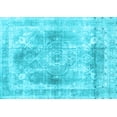 thumbnail image 1 of Ahgly Company Indoor Rectangle Abstract Light Blue Contemporary Area Rugs, 2' x 3', 1 of 4
