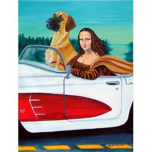 Carolines Treasures 7282CHF 28 x 40 In. Great Dane Flag Canvas- House Size