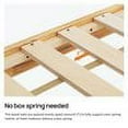 thumbnail image 4 of Queen size 14-inch classic solid wood platform bed framed wooden slatted bed natural, 4 of 4