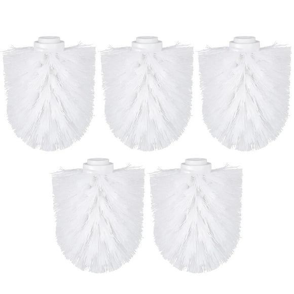 5Pcs Toilet Brush Replacement Plastic Practical Round Ball Shaped Toilet Heads Bathroom Brush Cleaners for Home Hotel