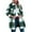 Green, variant on Yigetop Plaid Jacket for Woman Women's Overcoat Classic Button Down Plaid Printed Winter Fleece Lined Lapel Snow Coat Shirts Outwear with Pockets Jackets for Women Green L