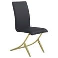 thumbnail image 3 of Carmelia Upholstered Dining Side Chair Black (Set of 4), 3 of 15