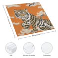 thumbnail image 3 of WYYP Tiger Cub Cloth Napkin Reusable Party Dinner Decoration Washable Napkins 6 PCS, 3 of 7