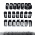 thumbnail image 1 of Aplicable a Jeep 2014-2018, luz libre, capó del motor Jeep, rejilla del parachoques delantero, red central en forma de panal, 1 of 4
