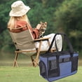 thumbnail image 6 of Taotanxi Cat Carrying Case - Pet Carrier Airline Approved, Protable and Breathable Pet Travel Carrier Removable Fleece Pad, Collapsible Cat Carrier Dog Carrier for Medium Cats Small Cats Dogs,Navy, 6 of 6