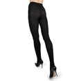 thumbnail image 4 of MeMoi Women's Opaque Pin Ribbed Cotton Sweater Tights - Womens - Female (Medium/Large, Dark Gray Heather), 4 of 9