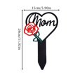thumbnail image 3 of Grave Decorations for Cemetery Memorial Stake with Red Rose | Sympathy Gift and Remembrance Gift for Loss of Mom | Metal Yard Art for Cemetery Lawn | Outdoor Garden Decor 1 Piece, 3 of 8