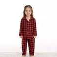thumbnail image 4 of Godderr Toddler Boys Girls Pajamas Set,Red Black Plaid Loungewear Home Clothing,Sister and Brother Suit,Baby Fall Cotton Sleepwear for 3m-5y, 4 of 6