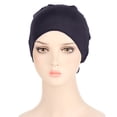 thumbnail image 2 of iHPH7 Head Scarf for Women Head Turbans for Women Cancer Hats for Women Chemo Scarf for Women Head Wrap Head Covers for Chemo Patients, Navy One Size, 2 of 6
