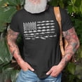 thumbnail image 3 of American Fishing Rod Flag V2 Men Women Tshirt Graphic Print Unisex, 3 of 6