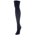 thumbnail image 2 of MeMoi Fine Crosshatch Cotton Blend Over The Knee Socks - Womens - Female, One Size, Medium Gray Heather, 2 of 5