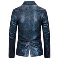 thumbnail image 4 of hgsbede Fashion Snakeskin Print Coat Slim Fit Single Breasted Men's Suit, 4 of 4