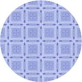 thumbnail image 1 of Ahgly Tapis Rond Lavable en Machine Intérieur Transitionnel Bleu Ciel, 4 Pieds Rond, 1 of 7