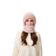 thumbnail image 5 of Pasamontañas de invierno 3 en 1 con forro polar, bufanda y mascarilla | Tejido resistente al viento y cálido para mujer, 5 of 6