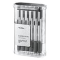 thumbnail image 4 of TUL® BP3 Retractable Ballpoint Pens, Medium Point, 1.0 mm, Silver Barrel, Black Ink, Pack Of 12 Pens, 4 of 6