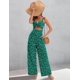thumbnail image 5 of Monos AGERWAY, elegantes, de verano, cuello en V, verde oscuro, S, 5 of 8