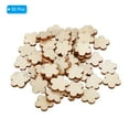thumbnail image 3 of 15mm Wooden Flowers, 50 Pack Unfinished Wood Flowers Blank Wooden Cutouts, 3 of 5