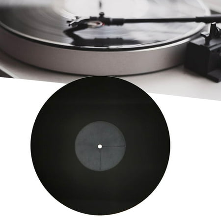 12" acrylic Turntable Mat Platter Mat Help lower Noise Phonograph Mat Turntable Platter Mat Slip Mat Improves Sound for Record Players black