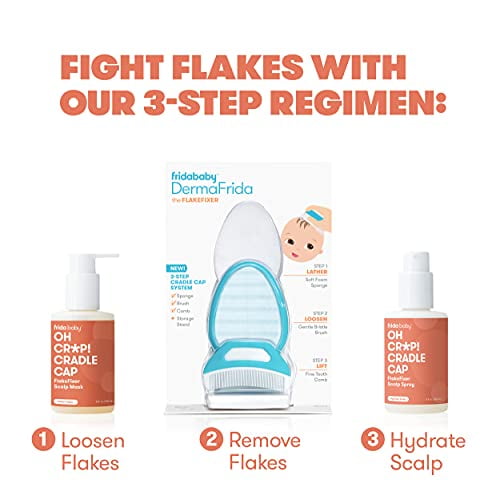 Fridababy DermaFrida the FlakeFixer 3-Step Cradle Cap System, 1 ct - Fry's  Food Stores