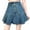 Blue, variant on JIKNTTR Womens Casual Jean Skirts Summer High Waisted Pleated Denim Skirt Shorts Fashion A-Line Denim Skirt Short Skirts Trendy Jean Shorts