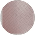 thumbnail image 1 of Ahgly Company Indoor Round Patterned Rose Gold Pink Novelty Area Rugs, 3' Round, 1 of 6