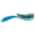 thumbnail image 2 of NuWay Patented Curved and Vented Hair Dryer Safe Detangling C Brush-Aqua, 2 of 3