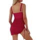 thumbnail image 3 of Trajes de Baño para Mujeres Vestido de Baño Malla Sheer Sarong Envuelve, Poliéster con Sostén Extraíble Almohadilla para la Playa Piscina Verano, 3 of 8