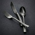 thumbnail image 5 of Hampton Forge Paris Hammered , Stainless Steel, 20-Piece Flatware Set, Gunmetal, 5 of 5