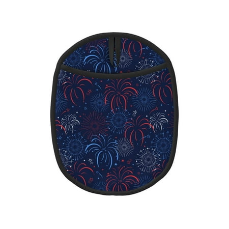 

Firework Pot Holders for Kitchen - Heat Resistant Oven Mitts Hot Pads with Pocket Non Slip Silicone Pot Holders Cuteness Hanging Loop Potholders for Kitchen Baking