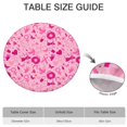 thumbnail image 6 of Pink Breast Cancer Round Fitted Tablecloth with Elastic Edge,Dining Table Cover Waterproof,Outdoor Round Tablecloth for Camping,Dining,Indoor and Outdoor, 6 of 7