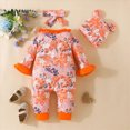 thumbnail image 4 of HCNTES Baby Sleepers Girl Footless Infant Long Sleeve Floral Prints Pullover Newborn Jumpsuit Clothes Loungewear Pjs Onesie Pajamas Romper Outfits, 4 of 6