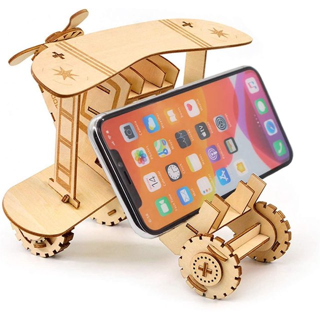 Rompecabezas de madera 3D para adultos, modelo de avión, rompecabezas de madera, manualidades, conjuntos de juguetes de rompecabezas Afortunado Sencillez