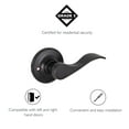 thumbnail image 6 of Design House Springdale Matte Black Interior Non-Turning One-Sided Dummy Door Lever, 6 of 16