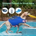 thumbnail image 6 of Kuoser Dog Life Jacket, High Flotation Dog Life Vest with Rescue Handle for Swimming Boating, Reflective Pet Safety Life Preserver for Small Medium Large Dogs, Blue, XS, 6 of 8