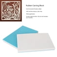 thumbnail image 3 of Rubber Carving Block, Rubber Carve Blocks Soft Texture 2pcs Odor Free  for Inkjet Printers for Newspaper Transfers, 3 of 8