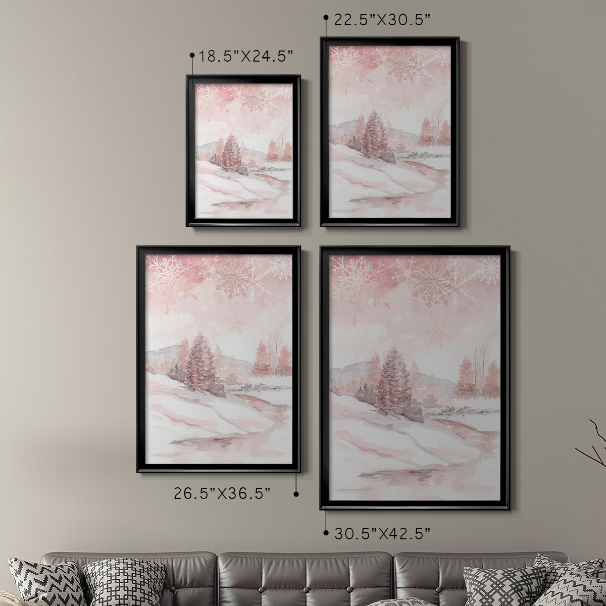 Blush Winter Premium Framed Print - Ready to Hang