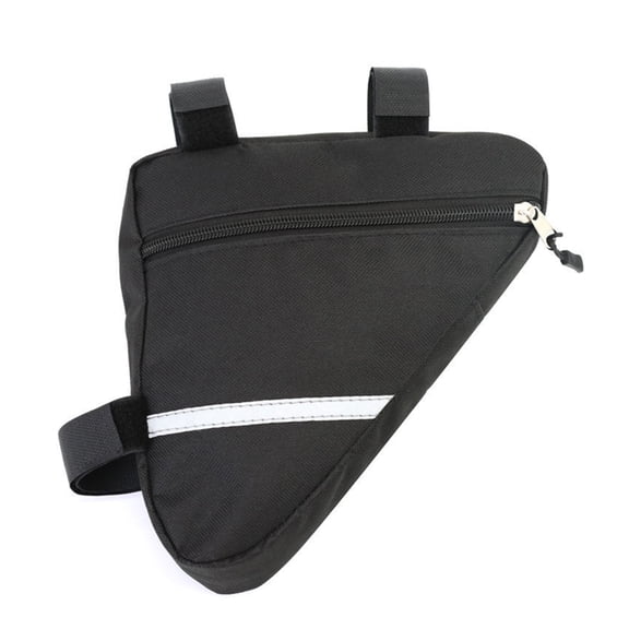 Apooke Bike Triangle Frame Bag, Waterproof Bicycles Front Handlebar Bag Strap-On Saddle Bag Cycling Pouch Bike Storage Tube Bag