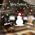 thumbnail image 4 of Christmas Decorations, Snowman Christmas Tree Window Clings, Winter, 4 of 5