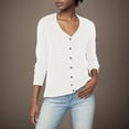 thumbnail image 2 of Durtebeua 2023 Long Sleeve Slouchy Soft Cable Knit Cardigan Cropped Cardigan Sweaters For Women, 2 of 6