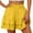Z1-Yellow, variant on Karight Flowy Shorts for Women Casual Boho Ruffle Tiered Skorts High Waist Mini Skirts Golf Tennis Crochet Shorts Khaki