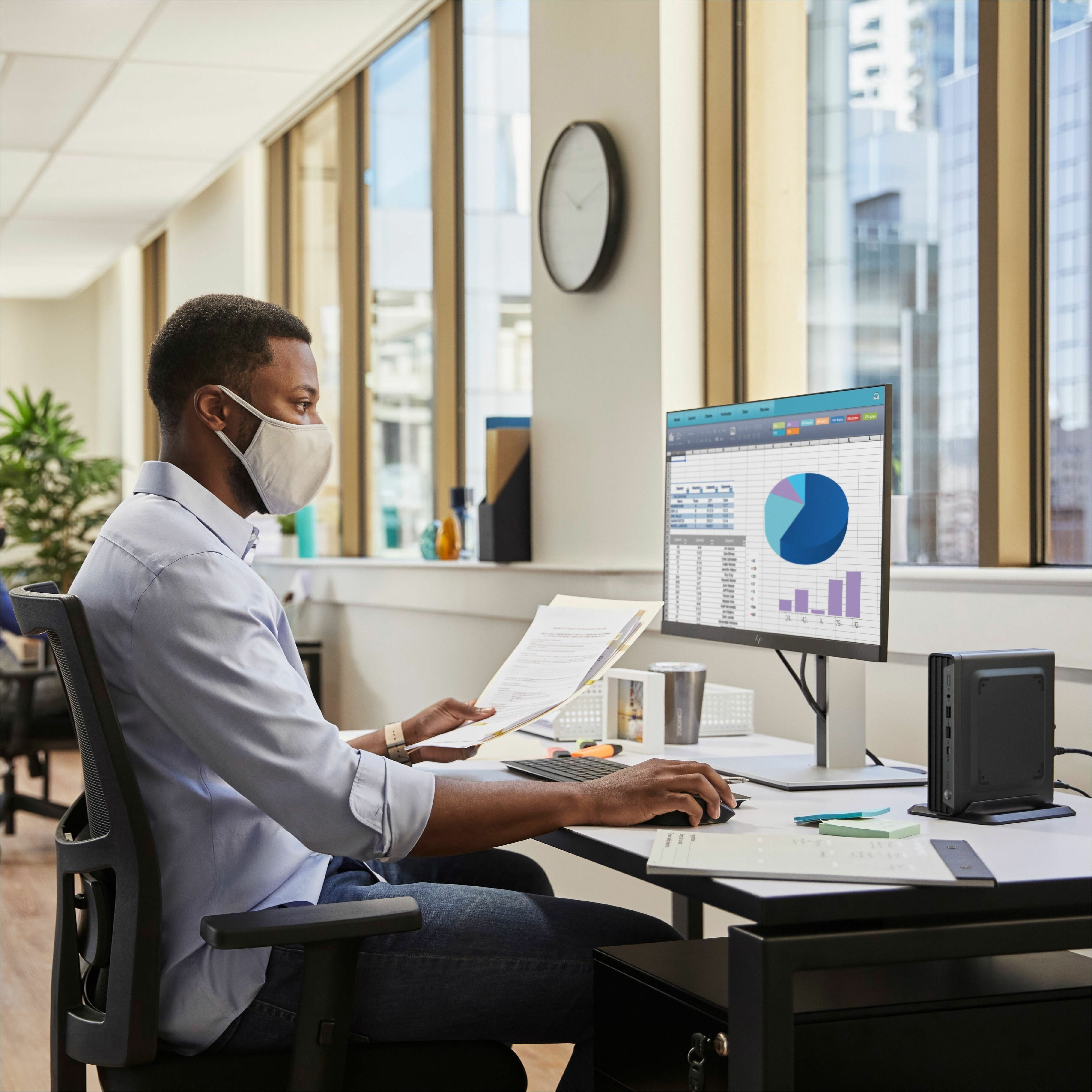 HP Pro Mini 400 G9 Desktop Computer - Intel Core i5 12th Gen i5-12500T - vPro Technology - 16 GB - 512 GB SSD - Mini PC - Intel Q670 Chip - Windows 11 Pro - Intel UHD Graphics 770 DDR4 SDRAM - IEEE...